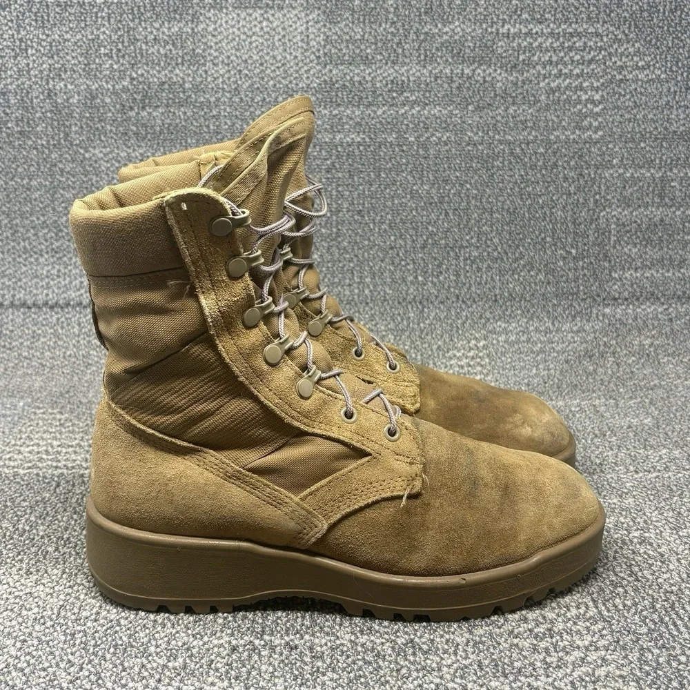 US Army Hot Weather Combat Boots Coyote Men's 8W Vibram Military Tactical USA